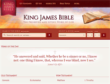 Tablet Screenshot of kingjamesbibleonline.org